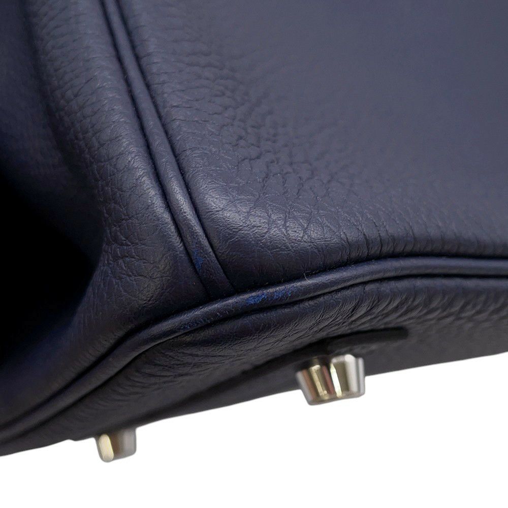 エルメス バーキン30 ブルーニュイ/シルバー金具 トゴ Y刻印 HERMES Birkin ハンドバッグ