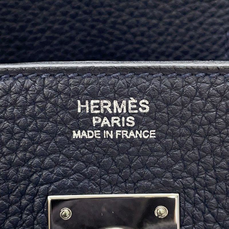 エルメス バーキン30 ブルーニュイ/シルバー金具 トゴ Y刻印 HERMES Birkin ハンドバッグ