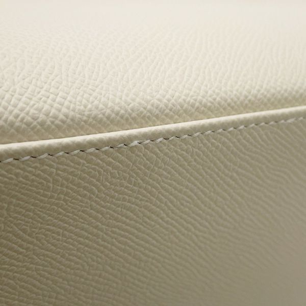 エルメス ハンドバッグ ケリー28 外縫い クレ/シルバー金具 エプソン W刻印 2wayショルダー