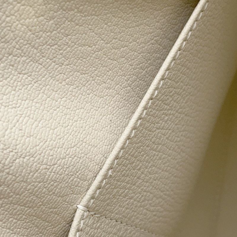 エルメス ハンドバッグ ケリー28 外縫い クレ/シルバー金具 エプソン W刻印 2wayショルダー