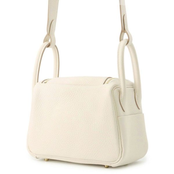 エルメス リンディ ミニ クレ/ゴールド金具 トリヨンクレマンス K刻印 2wayショルダー