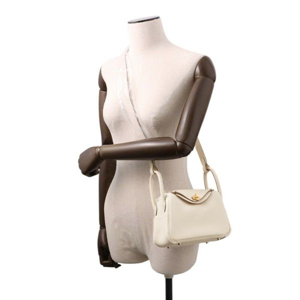 エルメス リンディ ミニ クレ/ゴールド金具 トリヨンクレマンス K刻印 2wayショルダー