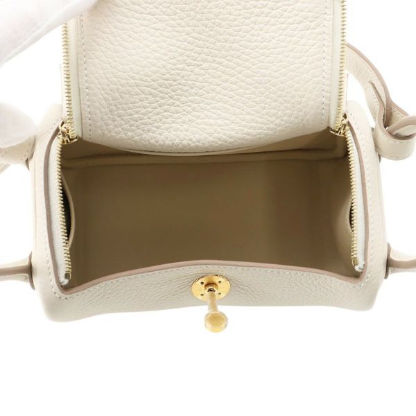 エルメス リンディ ミニ クレ/ゴールド金具 トリヨンクレマンス K刻印 2wayショルダー