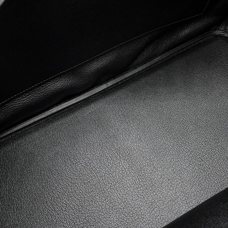 エルメス バーキン40 ブラック/シルバー金具 トゴ U刻印 HERMES Birkin ハンドバッグ 黒
