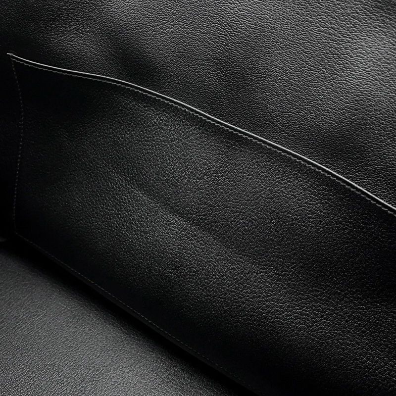 エルメス バーキン40 ブラック/シルバー金具 トゴ U刻印 HERMES Birkin ハンドバッグ 黒