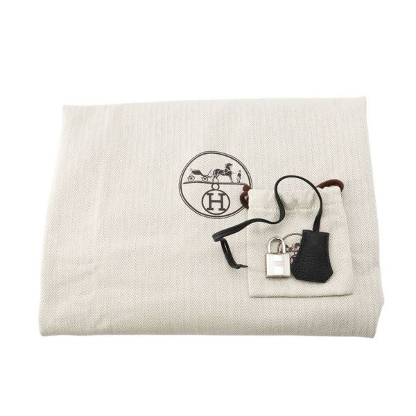 エルメス バーキン40 ブラック/シルバー金具 トゴ U刻印 HERMES Birkin ハンドバッグ 黒