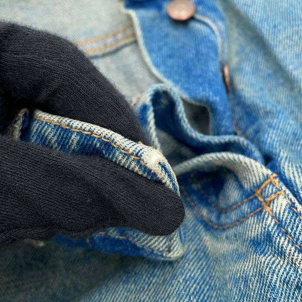 プラダ パンツ 三角ロゴ ダメージ加工 オーガニックデニム 5ポケットパンツ レディースサイズ25 GFP469 PRADA ボトムス