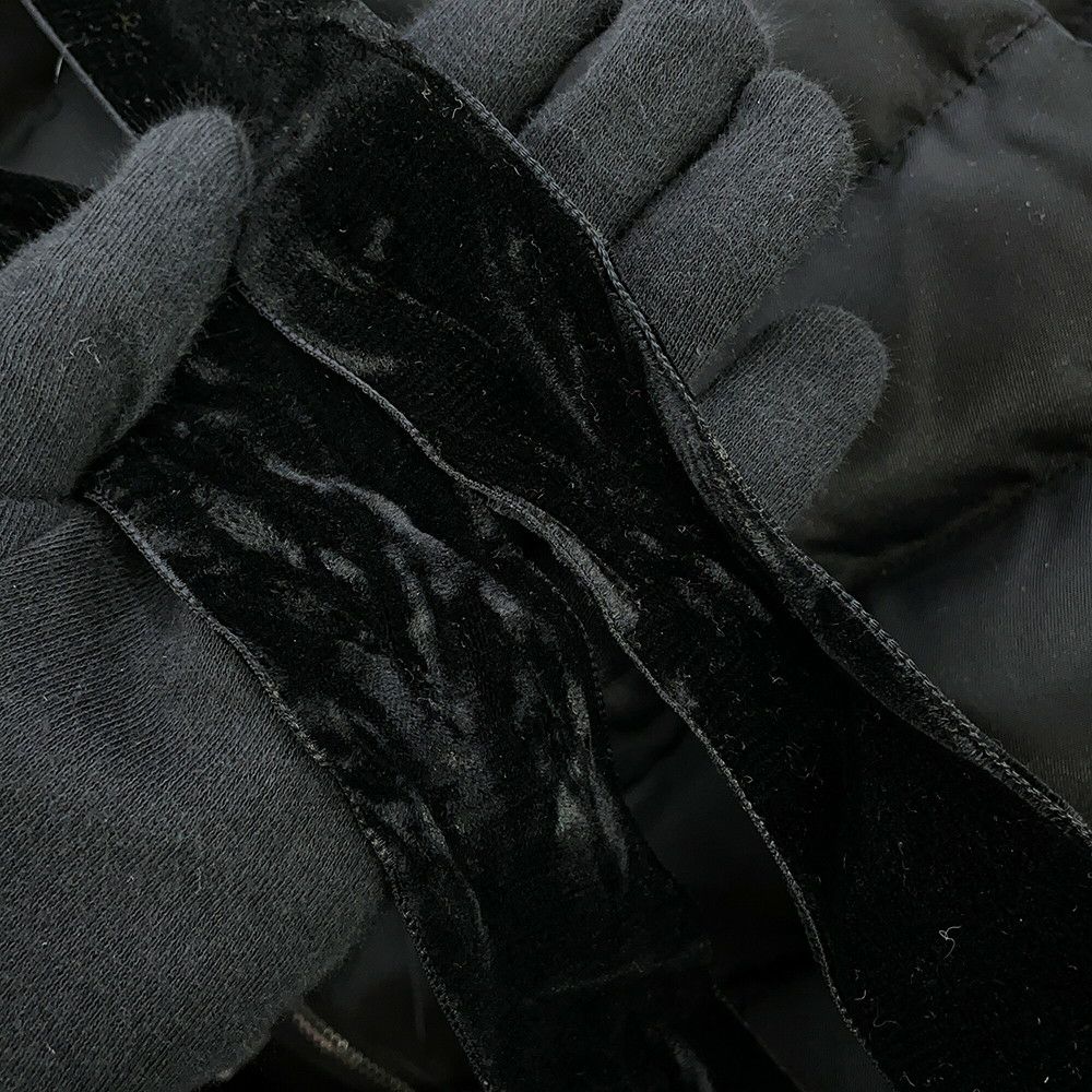 ミュウミュウ ダウンコート フォックスファー ポリエステル レディースサイズ38 MS1353 Miu Miu アウター 黒