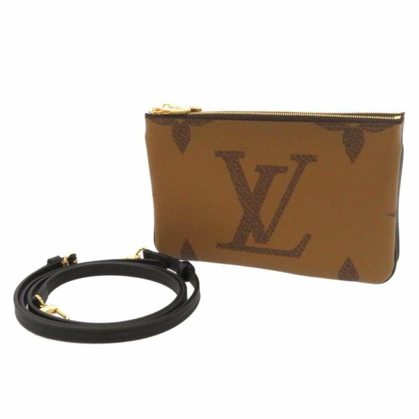 ルイヴィトン ショルダーバッグ モノグラム・ジャイアントリバース ポシェット・ドゥーブル ジップ M69203 LOUIS VUITTON 黒 |  中古・新品ブランド販売ギャラリーレア公式通販