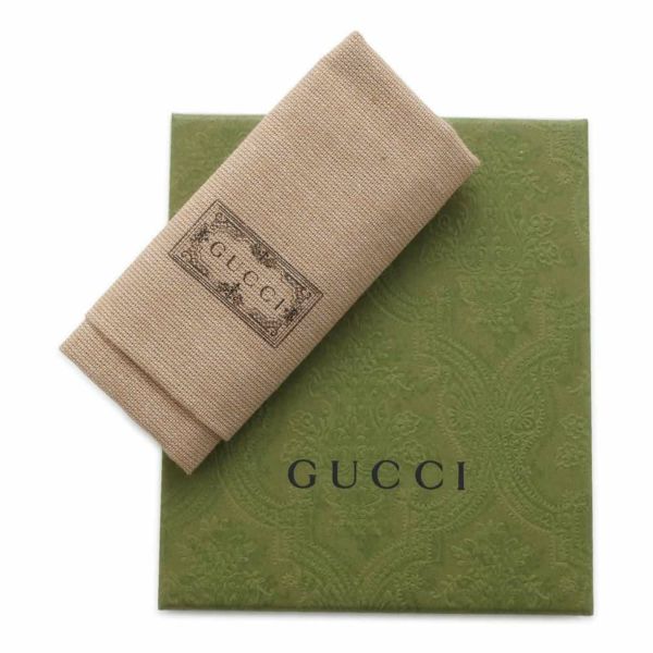 グッチ 二つ折り財布 エンボス ロゴ レザー 658681 GUCCI 財布 黒