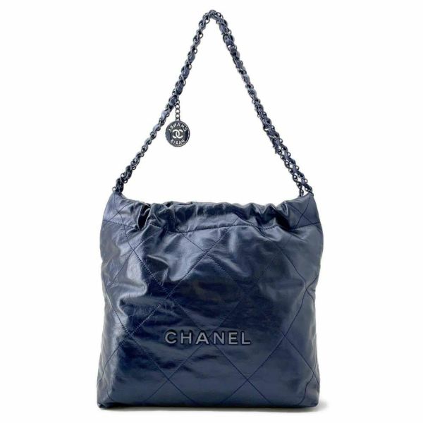 シャネル ハンドバッグ CHANEL 22 マトラッセ スモール シャイニーカーフ AS3260 CHANEL ポーチ付き