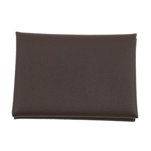 エルメス コインケース カルヴィ デュオ ルージュセリエ/シルバー金具 エプソン W刻印