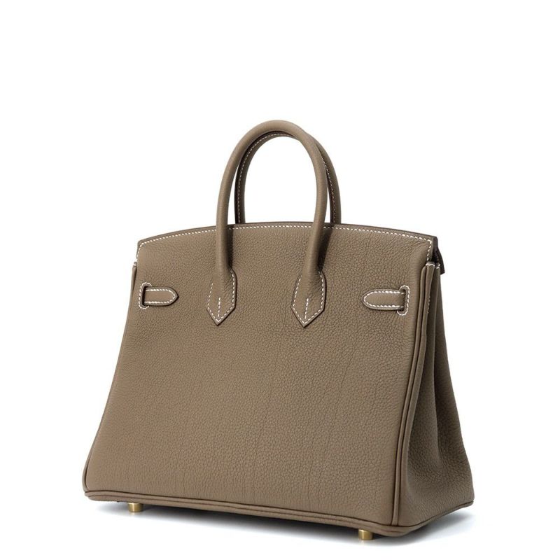 エルメス バーキン25 エトゥープ/ゴールド金具 トゴ K刻印 HERMES Birkin ハンドバッグ