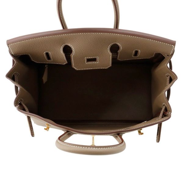 エルメス バーキン25 エトゥープ/ゴールド金具 トゴ K刻印 HERMES Birkin ハンドバッグ