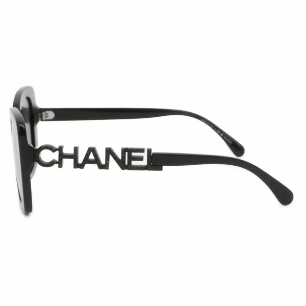 シャネル サングラス ロゴ ラインストーン  5422-B-A CHANEL アイウェア 黒