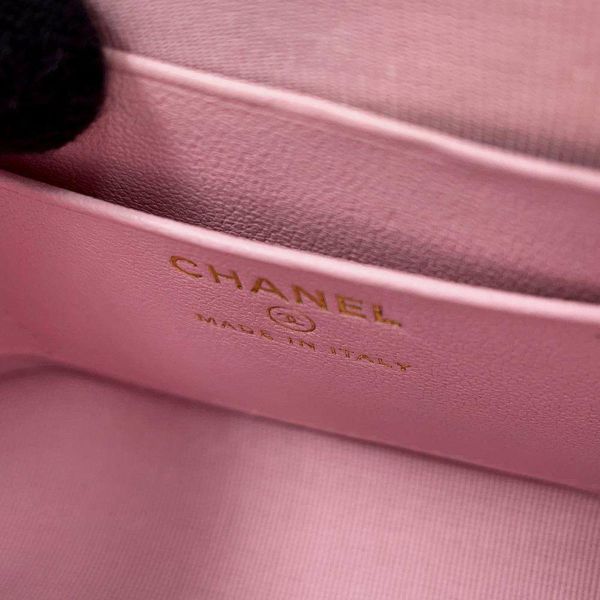 シャネル チェーンショルダーバッグ チェーンクラッチ マトラッセ ココマーク キャビアスキン AP4000 CHANEL