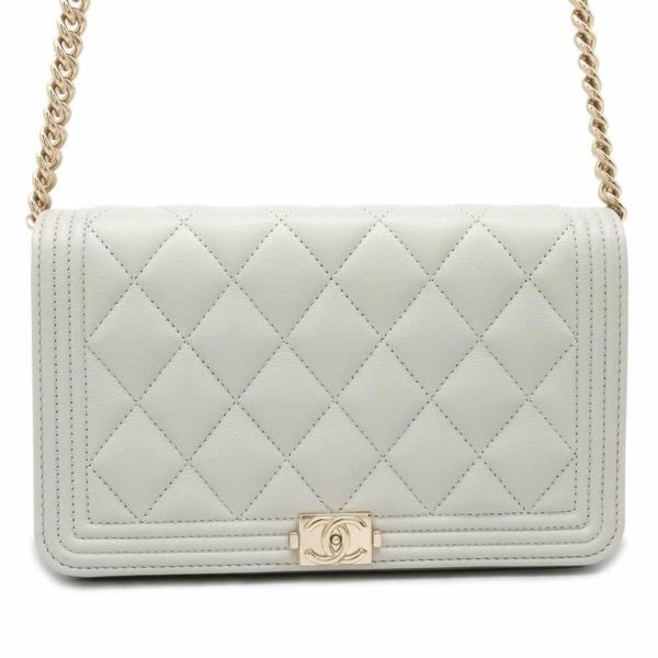 シャネル チェーンウォレット ボーイシャネル ココマーク キャビアスキン AP1117 CHANEL 財布