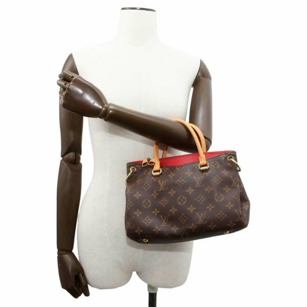 ルイヴィトン ハンドバッグ モノグラム パラスBB M41241 LOUIS VUITTON 2wayショルダーバッグ レッド