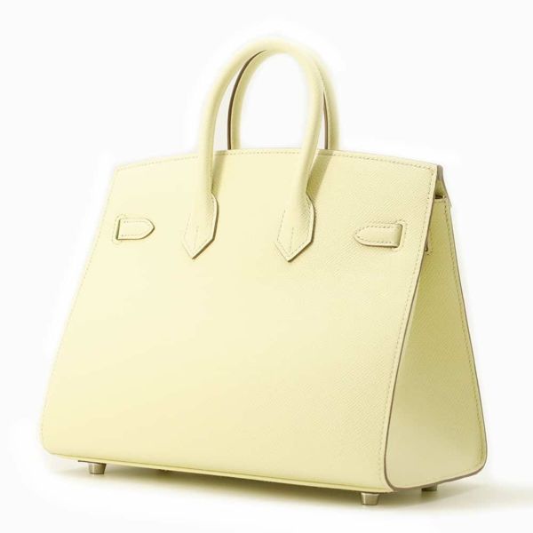 エルメス バーキン25 セリエ ジョーヌミルトン/シルバー金具 エプソン W刻印 HERMES Birkin ハンドバッグ