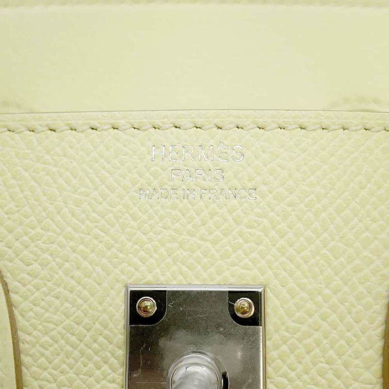 エルメス バーキン25 セリエ ジョーヌミルトン/シルバー金具 エプソン W刻印 HERMES Birkin ハンドバッグ