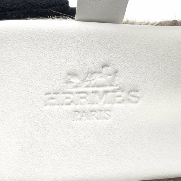 エルメス サンダル エスパドリーユ イテア 30 レディースサイズ36 HERMES 靴 白