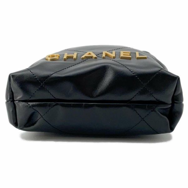 シャネル ハンドバッグ CHANEL 22 ミニ ココマーク マトラッセ カーフレザー AS3980 CHANEL 2wayショルダーバッグ 黒