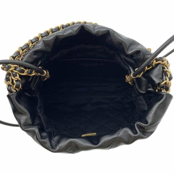 シャネル ハンドバッグ CHANEL 22 ミニ ココマーク マトラッセ カーフレザー AS3980 CHANEL 2wayショルダーバッグ 黒
