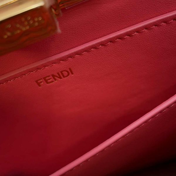 フェンディ ハンドバッグ ピーカブー アイシーユー 編み込み スモール 8BN327 FENDI 2wayショルダーバッグ