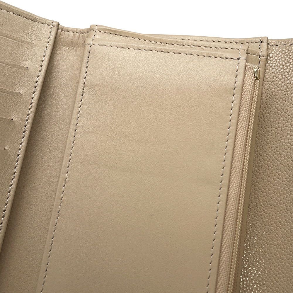 シャネル 三つ折り財布 マトラッセ ココマーク キャビアスキン AP0232 CHANEL 財布