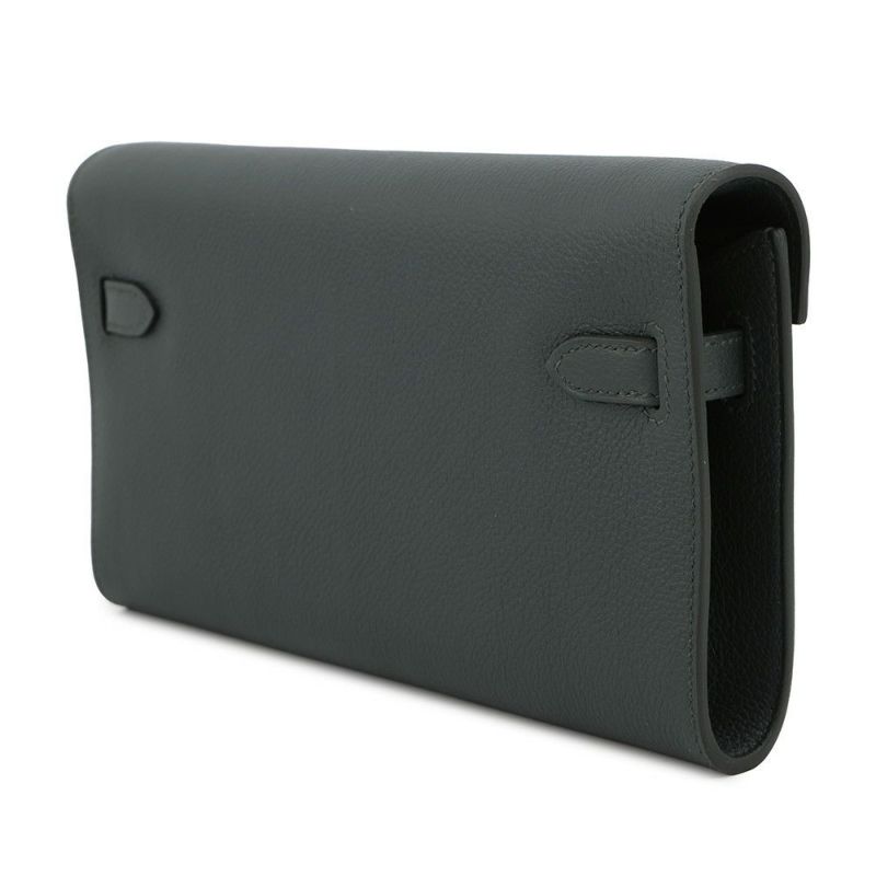 エルメス ケリーウォレット ロング トゥーゴー ヴェールマングローブ/ゴールド金具 エバーカラー K刻印