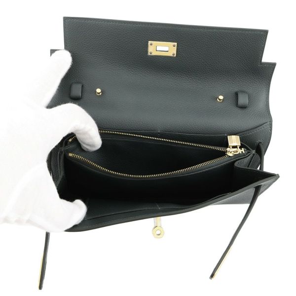 エルメス ケリーウォレット ロング トゥーゴー ヴェールマングローブ/ゴールド金具 エバーカラー K刻印