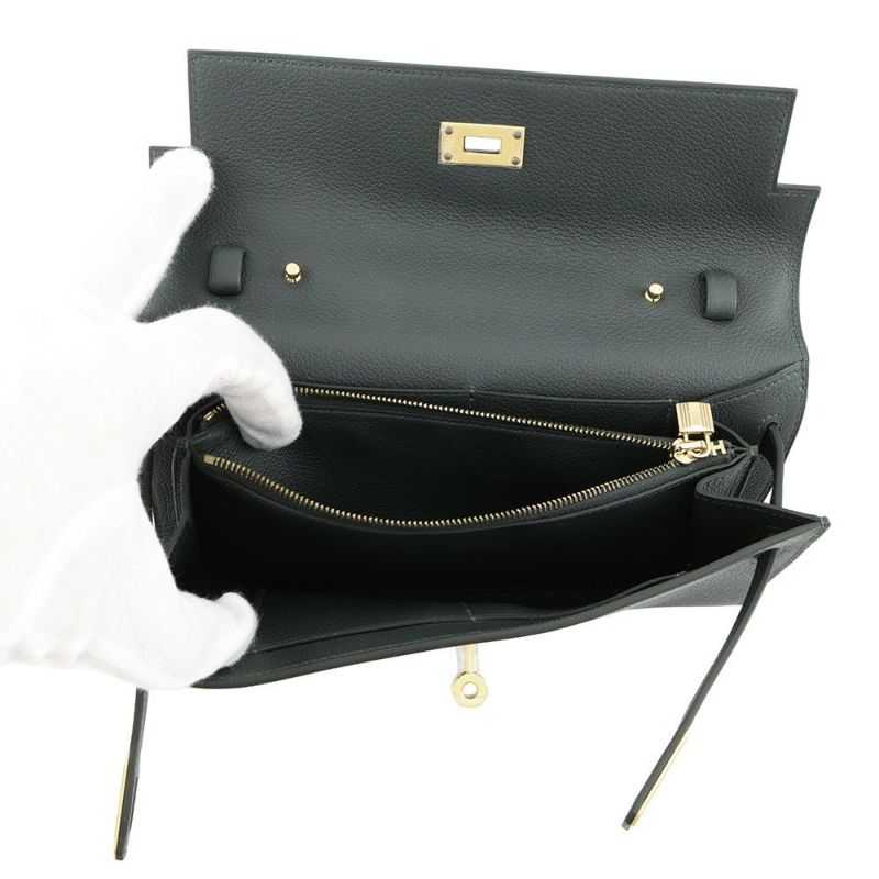 エルメス ケリーウォレット ロング トゥーゴー ヴェールマングローブ/ゴールド金具 エバーカラー K刻印