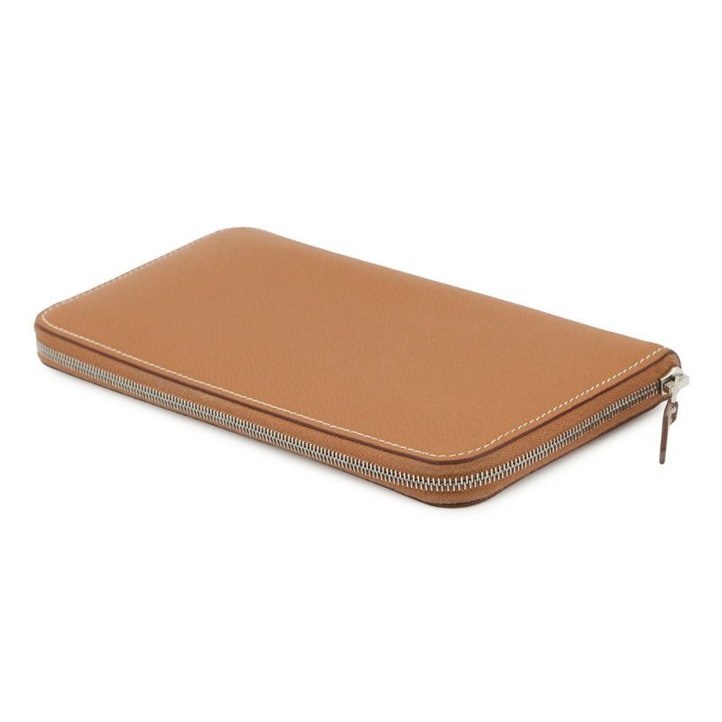 エルメス 長財布 アザップロング シルクイン ゴールド/シルバー金具 エプソン Y刻印 HERMES 財布