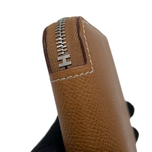 エルメス 長財布 アザップロング シルクイン ゴールド/シルバー金具 エプソン Y刻印 HERMES 財布