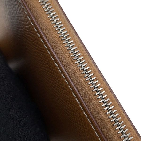 エルメス 長財布 アザップロング シルクイン ゴールド/シルバー金具 エプソン Y刻印 HERMES 財布