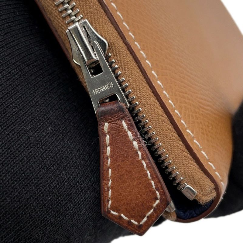 エルメス 長財布 アザップロング シルクイン ゴールド/シルバー金具 エプソン Y刻印 HERMES 財布