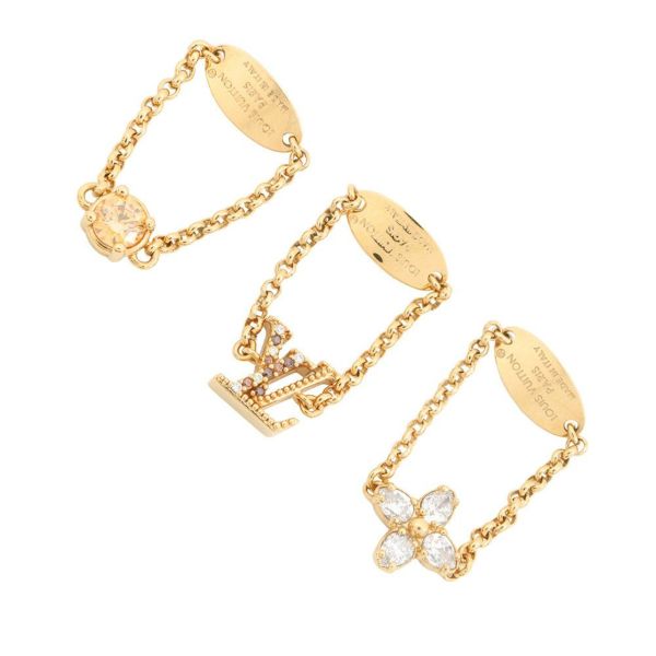 ルイヴィトン リング セット リング･レディ LV ラインストーン サイズM M1695M LOUIS VUITTON 指輪