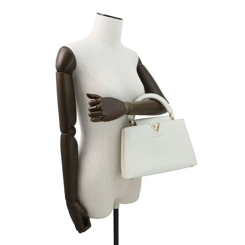 ルイヴィトン ハンドバッグ トリヨンレザー カプシーヌ BB M55832 ヴィトン バッグ 2way ショルダーバッグ 白 ホワイト