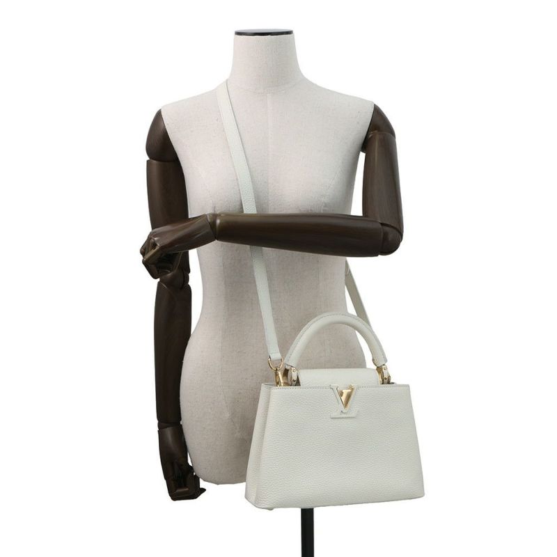 ルイヴィトン ハンドバッグ トリヨンレザー カプシーヌ BB M55832 ヴィトン バッグ 2way ショルダーバッグ 白 ホワイト