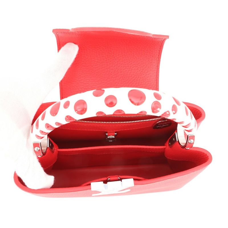 ルイヴィトン ハンドバッグ トリヨンレザー インフィニティ ドット LV×YK カプシーヌBB M21635 2way 日本限定 草間彌生