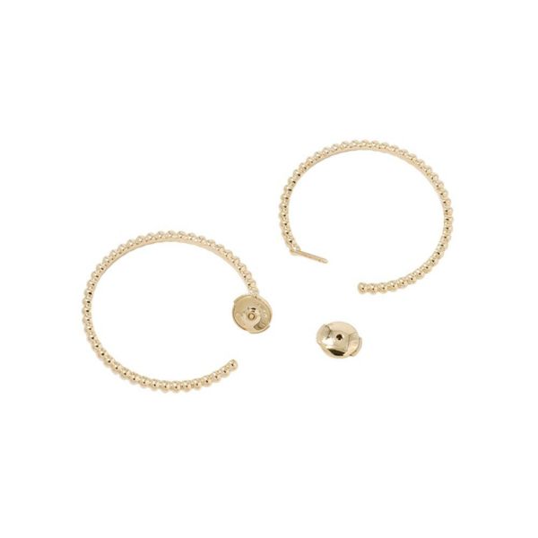 ヴァンクリーフ&アーペル ピアス ペルレ ゴールドパール フープピアス スモールモデル K18YGイエローゴールド VCARO3YD00