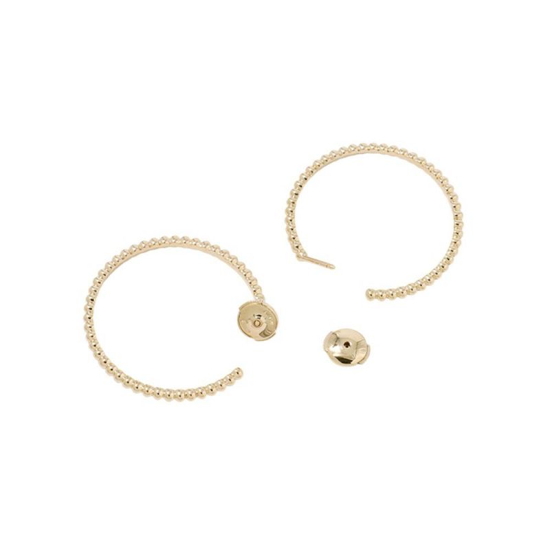 ヴァンクリーフ&アーペル ピアス ペルレ ゴールドパール フープピアス スモールモデル K18YGイエローゴールド VCARO3YD00