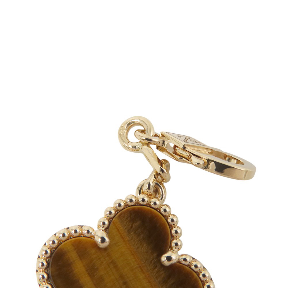 ヴァンクリーフ＆アーペル ネックレス ヴィンテージ アルハンブラ 10モチーフ タイガーズアイ K18YGイエローゴールド VCARD40700