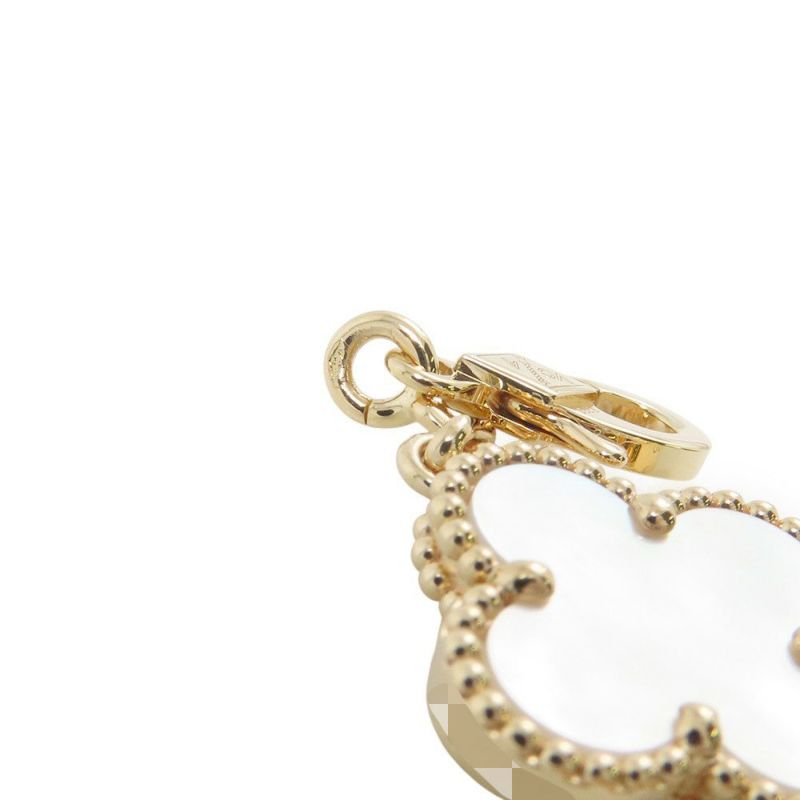 ヴァンクリーフ&アーペル ネックレス ヴィンテージ アルハンブラ ネックレス 10モチーフ マザーオブパール K18YG VCARA42800