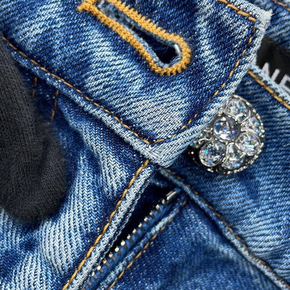 シャネル パンツ ココマーク ウォッシュドデニム コットン レディースサイズ38 P76791 ボトムス