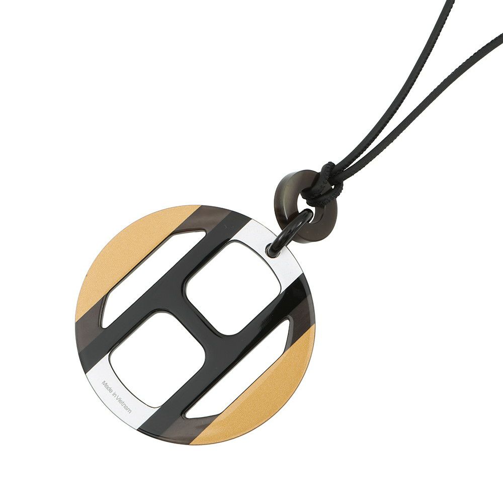 エルメス ネックレス Hエキップ Equipe バッファローホーン イリュージョン ドゥ ニュイ HERMES アクセサリー