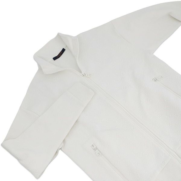 ルイヴィトン ジャケット LVSE モノグラム フリーストラックスーツ メンズズサイズXS 1AATUL LOUIS VUITTON 白