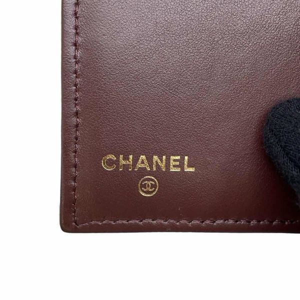 シャネル 三つ折り財布 マトラッセ ココマーク クラシック スモール フラップ ウォレット キャビアスキン AP0229 CHANEL 黒