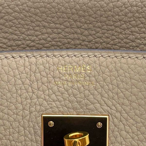 エルメス バーキン30 トゥルティエールグレー/ピンクゴールド金具 トゴ C刻印 HERMES Birkin ハンドバッグ