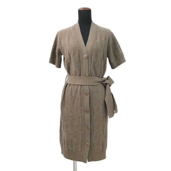 エルメス ロングカーディガン Hモチーフ ウール レディースサイズ36 HERMES トップス